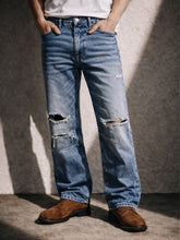 Load image into Gallery viewer, CLASSIC DISTRESSED BOOTCUT DENIM