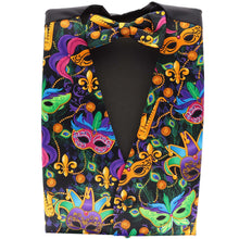 Load image into Gallery viewer, Vittorio Farina Mardi Gras Vest & Bow Tie ONLY Ver 1.