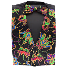 Load image into Gallery viewer, Vittorio Farina Mardi Gras Vest & Bow Tie ONLY Ver 1.
