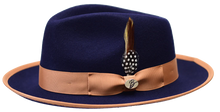 Load image into Gallery viewer, Bentley Headwear The Brooks Men's Wool Dress Fedora Hat
