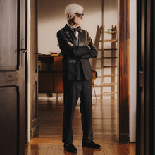 Load image into Gallery viewer, Men's Black Velvet Slipper II