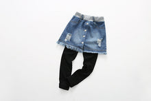 Load image into Gallery viewer, Autumn New Korean Style Girls Denim Skirt Pants - # GIAA21710001