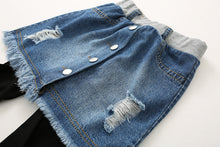 Load image into Gallery viewer, Autumn New Korean Style Girls Denim Skirt Pants - # GIAA21710001