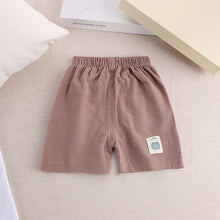 Load image into Gallery viewer, Cotton Linen Summer Shorts for Kids Ages 1-3 - # BAAA1B11010010