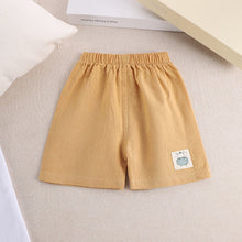 Load image into Gallery viewer, Cotton Linen Summer Shorts for Kids Ages 1-3 - # BAAA1B11010010