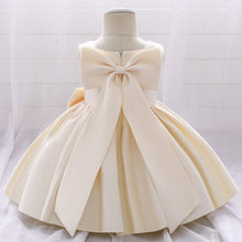 Load image into Gallery viewer, Big Bow Flower Girl Birthday Wedding Dress - # BAAA51110008