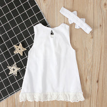 Load image into Gallery viewer, 2pcs Set Baby Girl's Summer Dress | With Bow Headband - # BAAA51110005