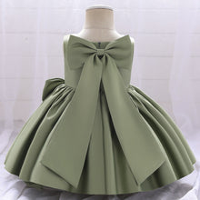 Load image into Gallery viewer, Big Bow Flower Girl Birthday Wedding Dress - # BAAA51110008