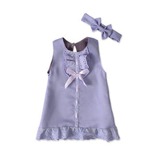 Load image into Gallery viewer, 2pcs Set Baby Girl's Summer Dress | With Bow Headband - # BAAA51110005