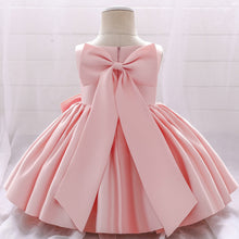 Load image into Gallery viewer, Big Bow Flower Girl Birthday Wedding Dress - # BAAA51110008