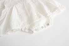 Load image into Gallery viewer, Summer Baby Girl White Embroidered Cotton Romper - # BAAA21110043