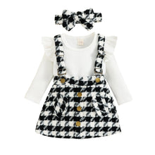Load image into Gallery viewer, Cotton Striped Baby Romper and Skirt Set for Girls - BAAA51210039