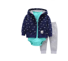 Load image into Gallery viewer, Newborn Fleece Hooded Jacket and Romper Set | 24 different models - # BAAA51210041