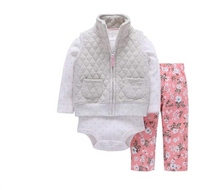 Load image into Gallery viewer, Newborn Fleece Hooded Jacket and Romper Set | 24 different models - # BAAA51210041