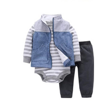 Load image into Gallery viewer, Newborn Fleece Hooded Jacket and Romper Set | 24 different models - # BAAA51210041