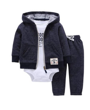 Load image into Gallery viewer, Newborn Fleece Hooded Jacket and Romper Set | 24 different models - # BAAA51210041