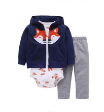 Load image into Gallery viewer, Newborn Fleece Hooded Jacket and Romper Set | 24 different models - # BAAA51210041