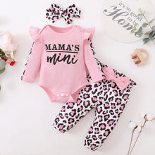 Load image into Gallery viewer, Newborn Baby Girl Outfit Set with Ruffles and Bow - # BAAA51210036