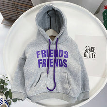 Load image into Gallery viewer, Children's Hooded Sweater with Colorful Letters - # BOAA11510025
