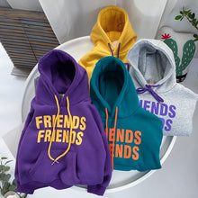 Load image into Gallery viewer, Children's Hooded Sweater with Colorful Letters - # BOAA11510025