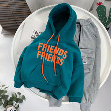 Load image into Gallery viewer, Children's Hooded Sweater with Colorful Letters - # BOAA11510025