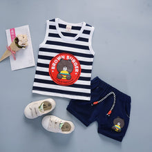 Load image into Gallery viewer, Boys' Cotton Sleeveless Two-Piece Summer Outfit - # BOAA11310009