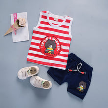 Load image into Gallery viewer, Boys' Cotton Sleeveless Two-Piece Summer Outfit - # BOAA11310009