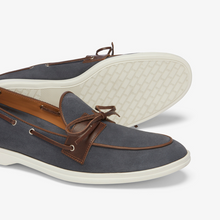 Load image into Gallery viewer, Men's Blue Suede Barca Yacht Loafer