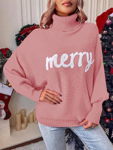 Load image into Gallery viewer, Batwing Turtleneck Christmas Knit Sweater for Women | NCS