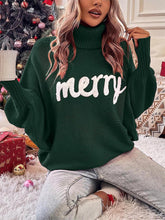 Load image into Gallery viewer, Batwing Turtleneck Christmas Knit Sweater for Women | NCS