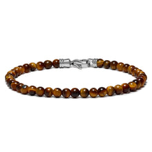 Load image into Gallery viewer, Spiritual Bead Bracelet, 4MM - Tiger’s Eye
