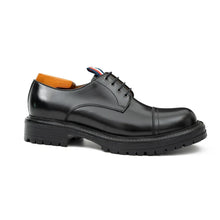 Load image into Gallery viewer, Big Cap Toe Derby shoes Black