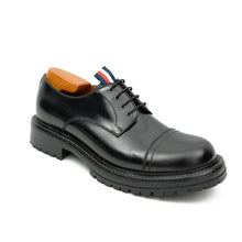 Load image into Gallery viewer, Big Cap Toe Derby shoes Black