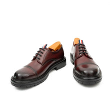 Load image into Gallery viewer, Big Cap Toe Derby shoes Wine red