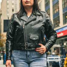 Load image into Gallery viewer, Bikerlicious - Women's Motorcycle Leather Jacket