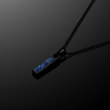 Load image into Gallery viewer, Birthstone Tag Necklace - Stealth