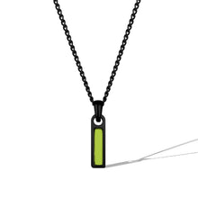 Load image into Gallery viewer, Birthstone Tag Necklace - Stealth