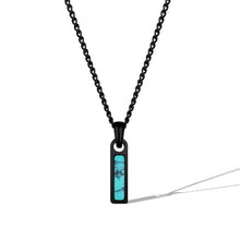 Load image into Gallery viewer, Birthstone Tag Necklace - Stealth