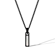 Load image into Gallery viewer, Birthstone Tag Necklace - Stealth