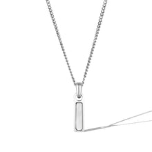 Load image into Gallery viewer, Birthstone Tag Necklace - Silver