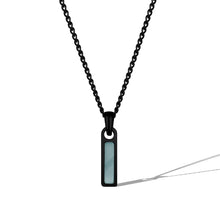 Load image into Gallery viewer, Birthstone Tag Necklace - Stealth