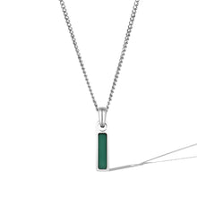 Load image into Gallery viewer, Birthstone Tag Necklace - Silver