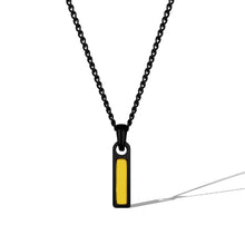 Load image into Gallery viewer, Birthstone Tag Necklace - Stealth