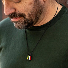 Load image into Gallery viewer, Birthstone Tag Necklace - Stealth
