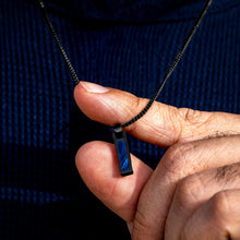 Load image into Gallery viewer, Birthstone Tag Necklace - Stealth