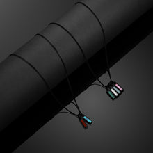 Load image into Gallery viewer, Birthstone Tag Necklace - Stealth