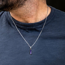 Load image into Gallery viewer, Birthstone Tag Pendant - Silver