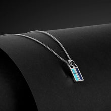 Load image into Gallery viewer, Birthstone Tag Necklace - Silver