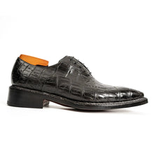 Load image into Gallery viewer, Black Alligator Norwegian Oxford