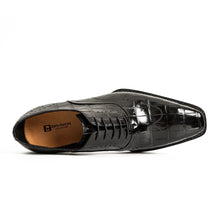 Load image into Gallery viewer, Black Alligator Norwegian Oxford